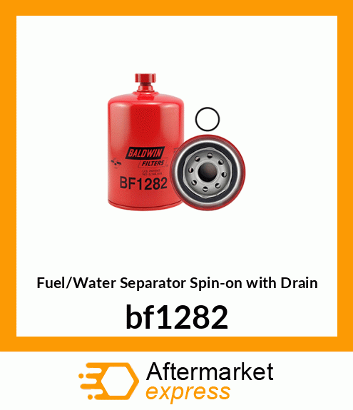 Spare part bf1282 + Fuel/Water Separator Spin-on with Drain