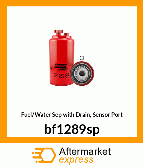 Spare part BF1289-SP + Fuel/Water Sep with Drain, Sensor Port