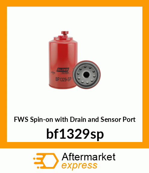 FWS Spin-on with Drain and Sensor Port bf1329sp