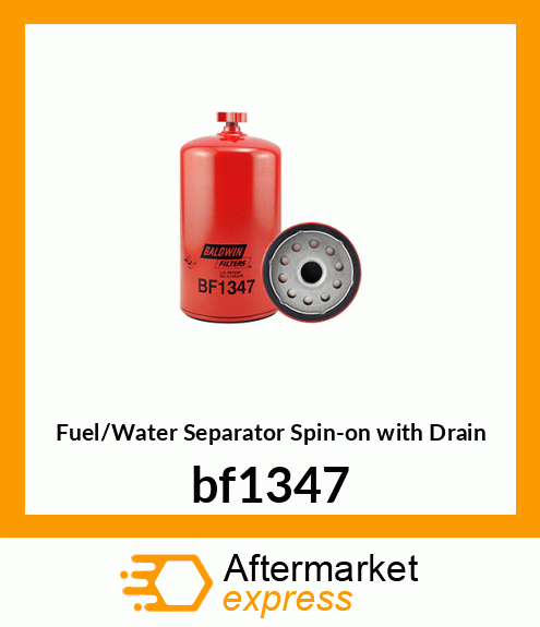 Fuel/Water Separator Spin-on with Drain bf1347