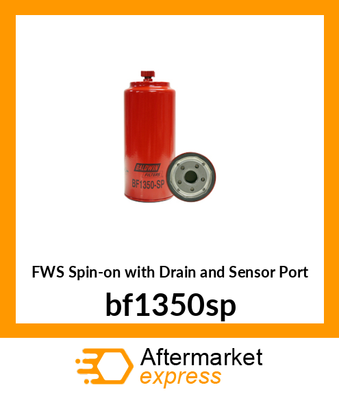 FWS Spin-on with Drain and Sensor Port bf1350sp