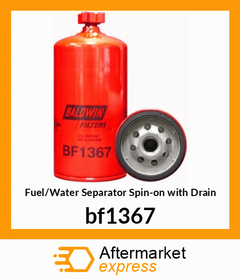 Fuel/Water Separator Spin-on with Drain bf1367