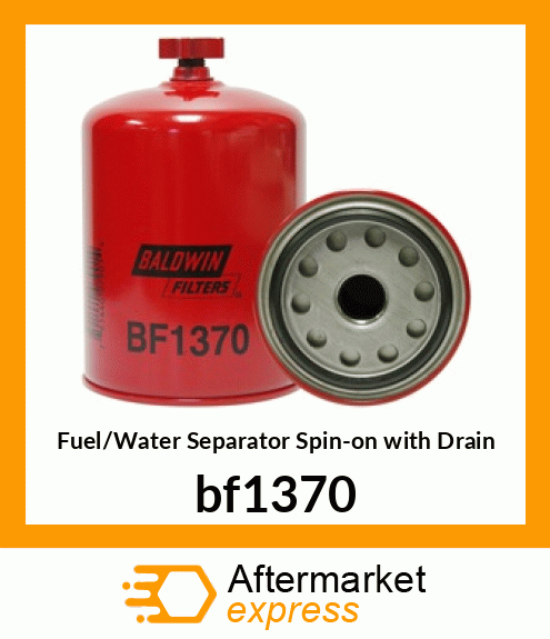 Fuel/Water Separator Spin-on with Drain bf1370