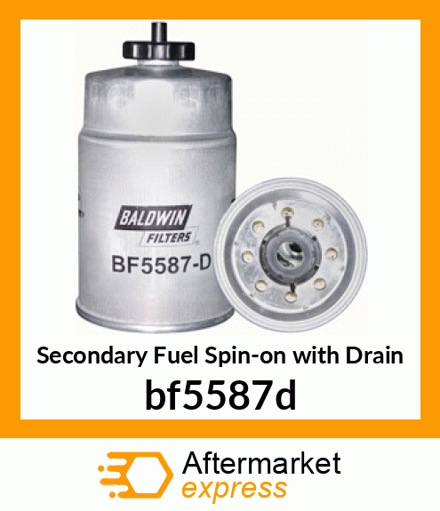 Spare part BF5587-D + Secondary Fuel Spin-on with Drain