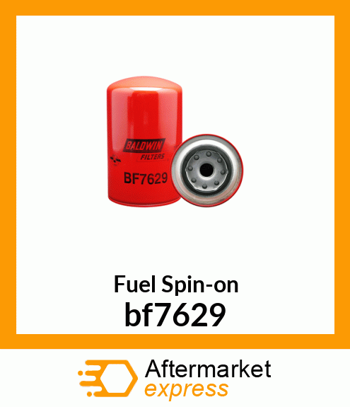 Spare part bf7629 + Fuel Spin-on