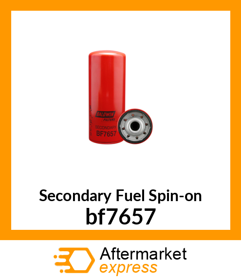 Spare part BF7657 + Secondary Fuel Spin-on