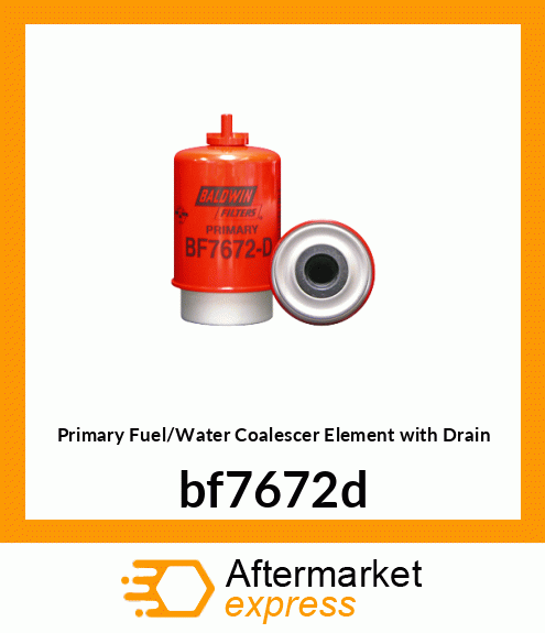 Spare part BF7672-D + Primary Fuel/Water Coalescer Element with Drain