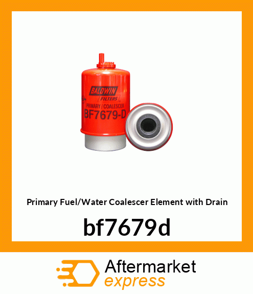Primary Fuel/Water Coalescer Element with Drain bf7679d