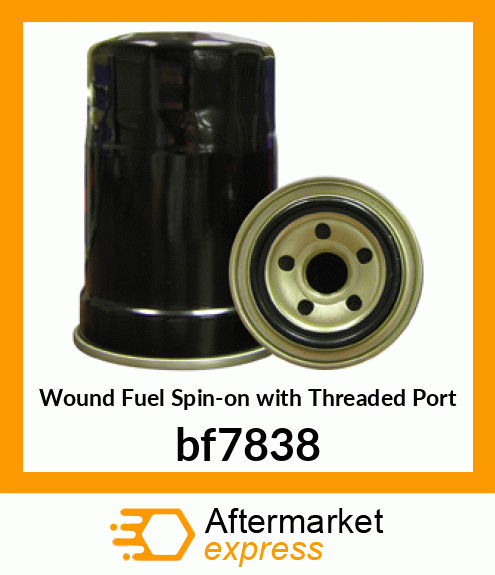 Wound Fuel Spin-on with Threaded Port bf7838