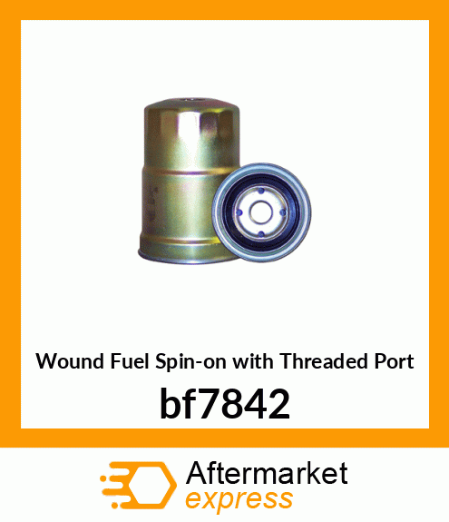 Wound Fuel Spin-on with Threaded Port bf7842