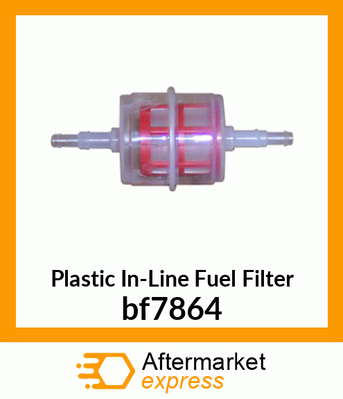 Plastic In-Line Fuel Filter bf7864