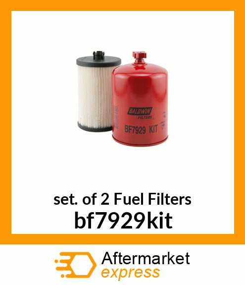 Set of 2 Fuel Filters bf7929kit