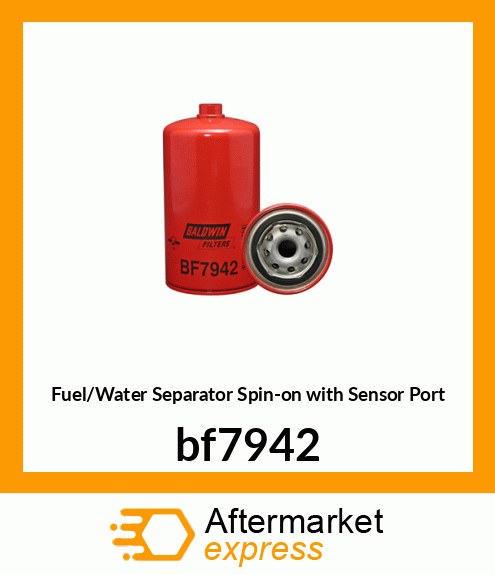 Fuel/Water Separator Spin-on with Sensor Port bf7942