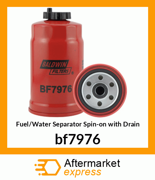 Fuel/Water Separator Spin-on with Drain bf7976