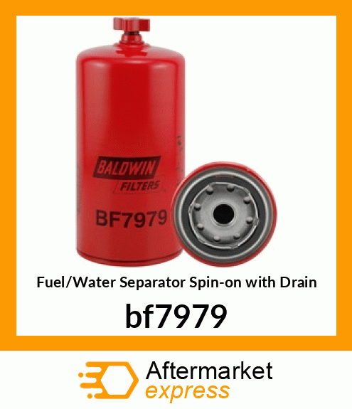Fuel/Water Separator Spin-on with Drain bf7979