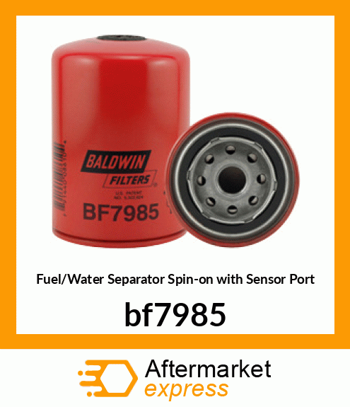 Fuel/Water Separator Spin-on with Sensor Port bf7985