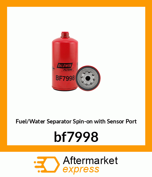 Fuel/Water Separator Spin-on with Sensor Port bf7998