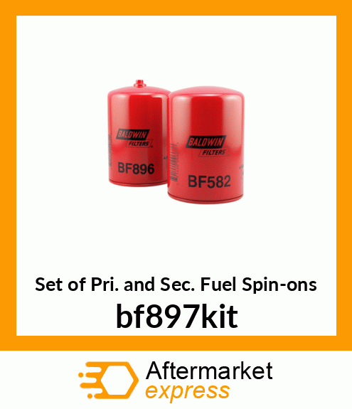 Set of Pri. and Sec. Fuel Spin-ons bf897kit