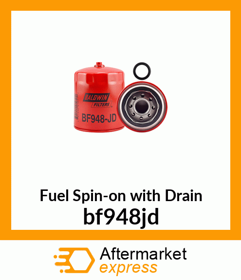 Fuel Spin-on with Drain bf948jd