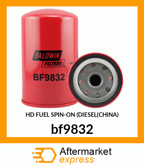 HD FUEL SPIN-ON (DIESEL(CHINA) bf9832