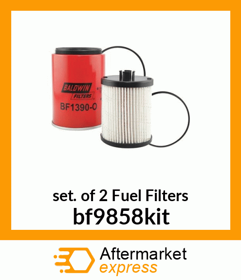 Set of 2 Fuel Filters BF9858-KIT