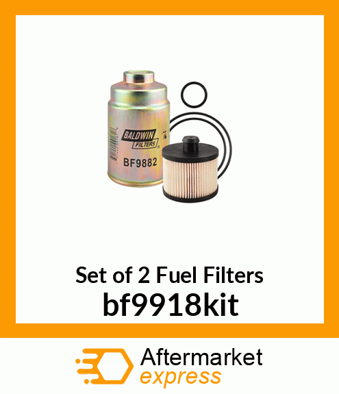 Set of 2 Fuel Filters bf9918kit