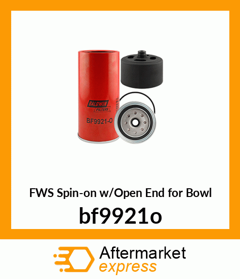 FWS Spin-on w/Open End for Bowl bf9921o