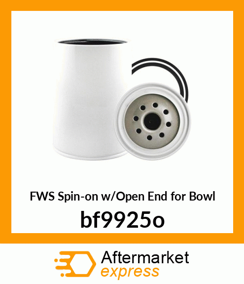 FWS Spin-on w/Open End for Bowl bf9925o