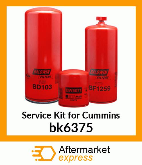 Service Kit for Cummins bk6375