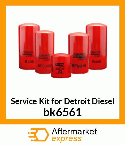 Service Kit for Detroit Diesel bk6561