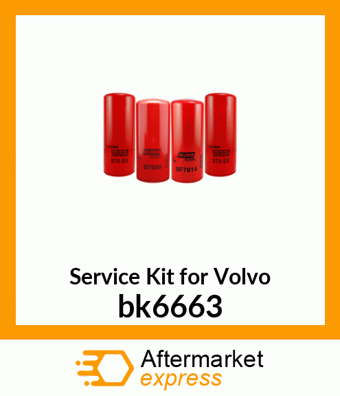 Service Kit for Volvo bk6663