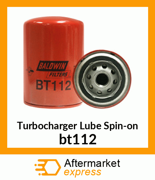 Turbocharger Lube Spin-on bt112