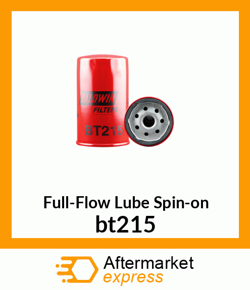 Full-Flow Lube Spin-on bt215