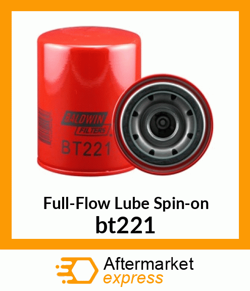 Full-Flow Lube Spin-on bt221