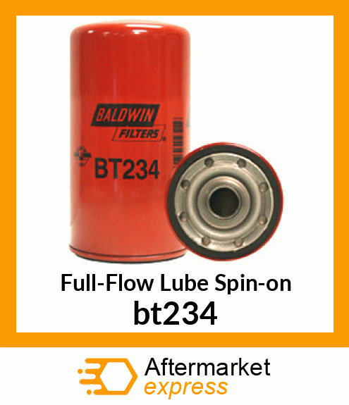Full-Flow Lube Spin-on bt234