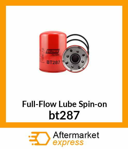 Full-Flow Lube Spin-on bt287