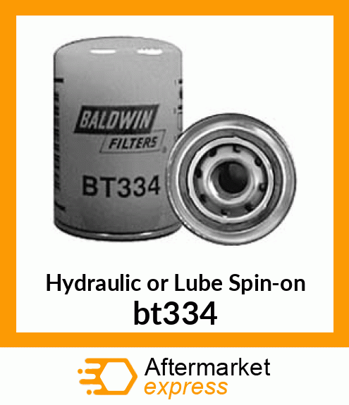 Hydraulic or Lube Spin-on bt334