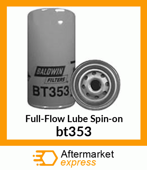Full-Flow Lube Spin-on bt353