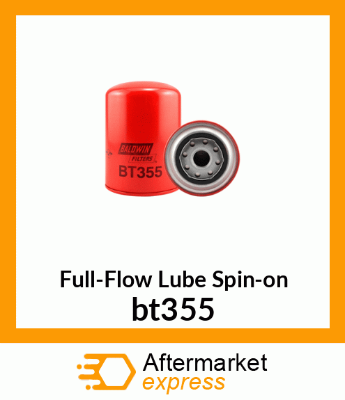 Full-Flow Lube Spin-on bt355