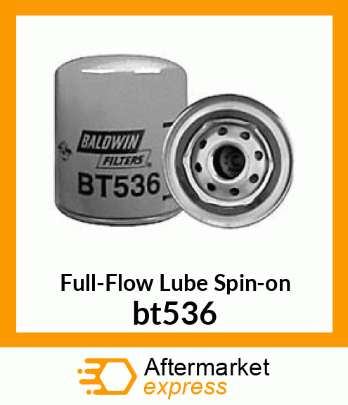 Full-Flow Lube Spin-on bt536