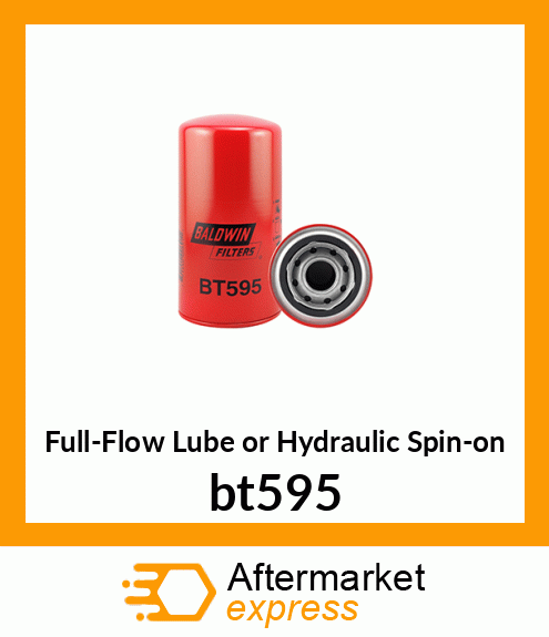 Full-Flow Lube or Hydraulic Spin-on bt595