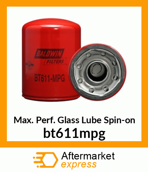 Max. Perf. Glass Lube Spin-on bt611mpg