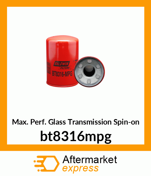 Max. Perf. Glass Transmission Spin-on bt8316mpg