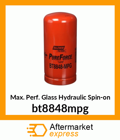 Max. Perf. Glass Hydraulic Spin-on bt8848mpg
