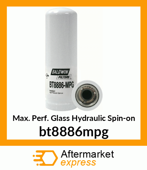 Max. Perf. Glass Hydraulic Spin-on bt8886mpg