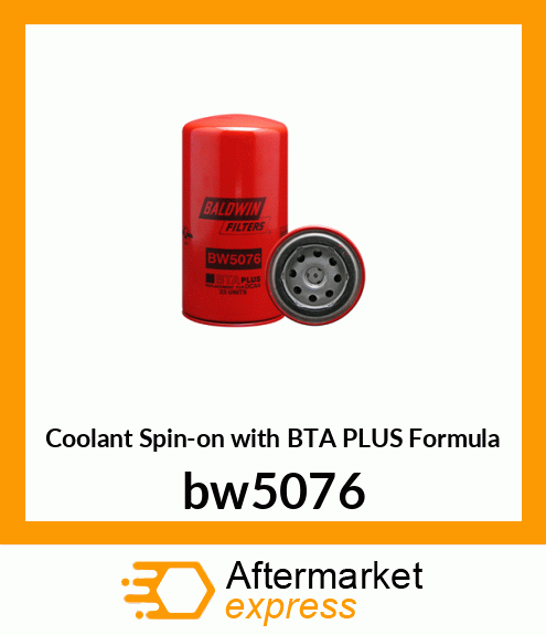 Coolant Spin-on with BTA PLUS Formula bw5076