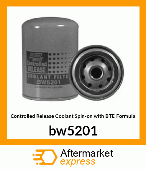 Controlled Release Coolant Spin-on with BTE Formula bw5201