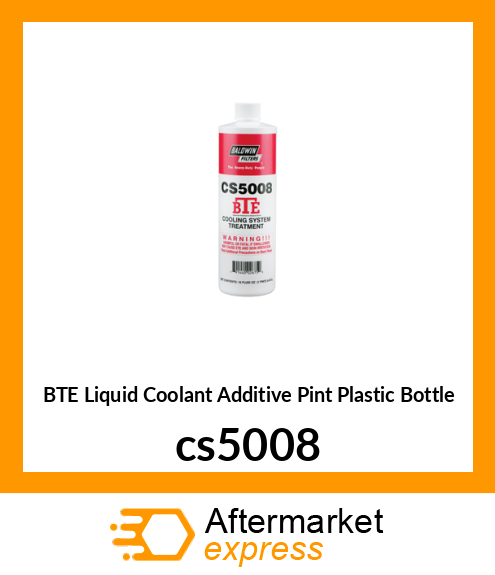 BTE Liquid Coolant Additive (Pint Plastic Bottle) cs5008