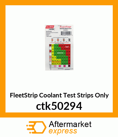 FleetStrip Coolant Test Strips Only ctk50294