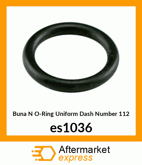 Buna N O-Ring (Uniform Dash Number 112) es1036